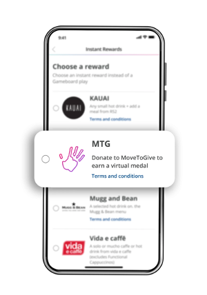 Donate your Instant Reward to MoveToGive
