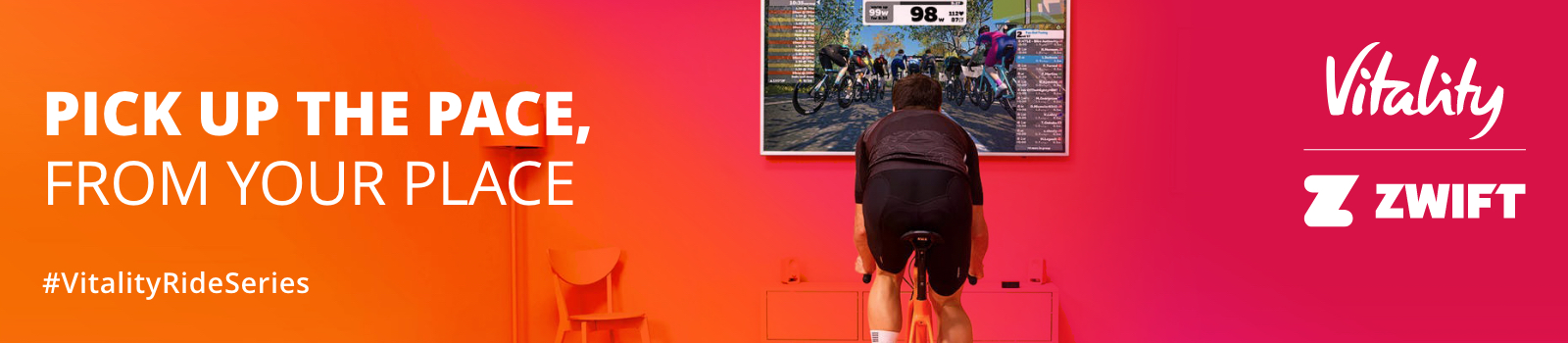 Vitality has partnered with Zwift