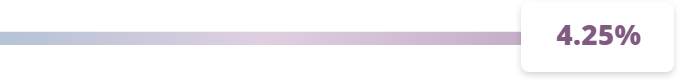 Savings account rate slider